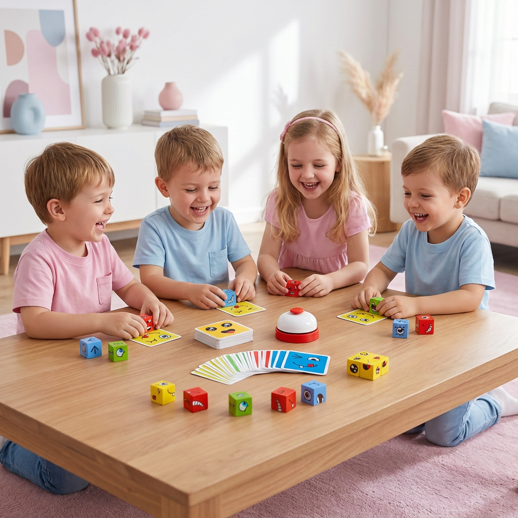 Gesicht Puzzle Würfel Spiel