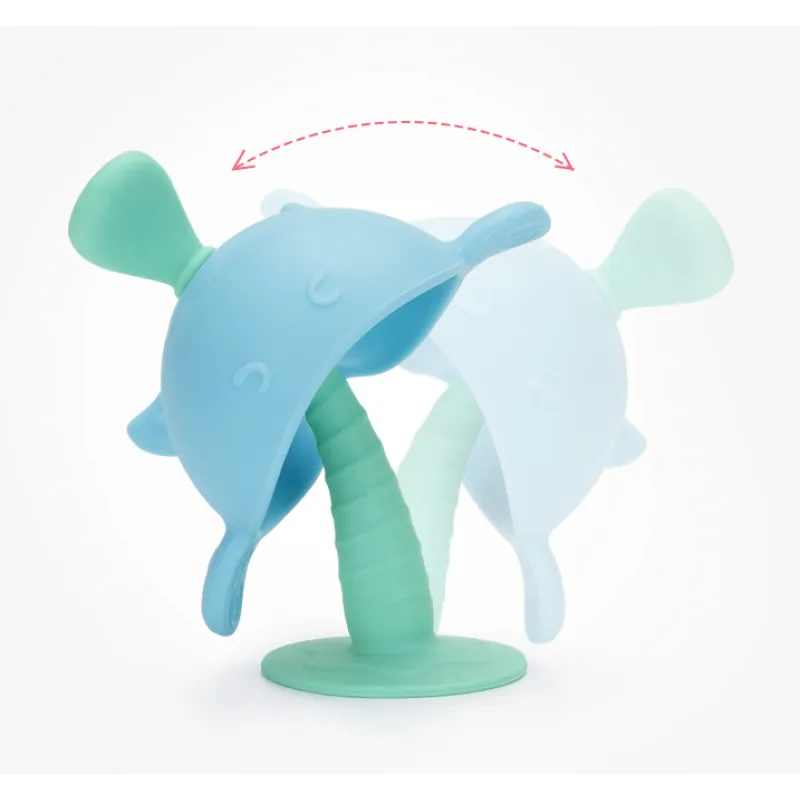 Baby Beißring Wal aus Silikon – Sicheres Teething Spielzeug für Babys