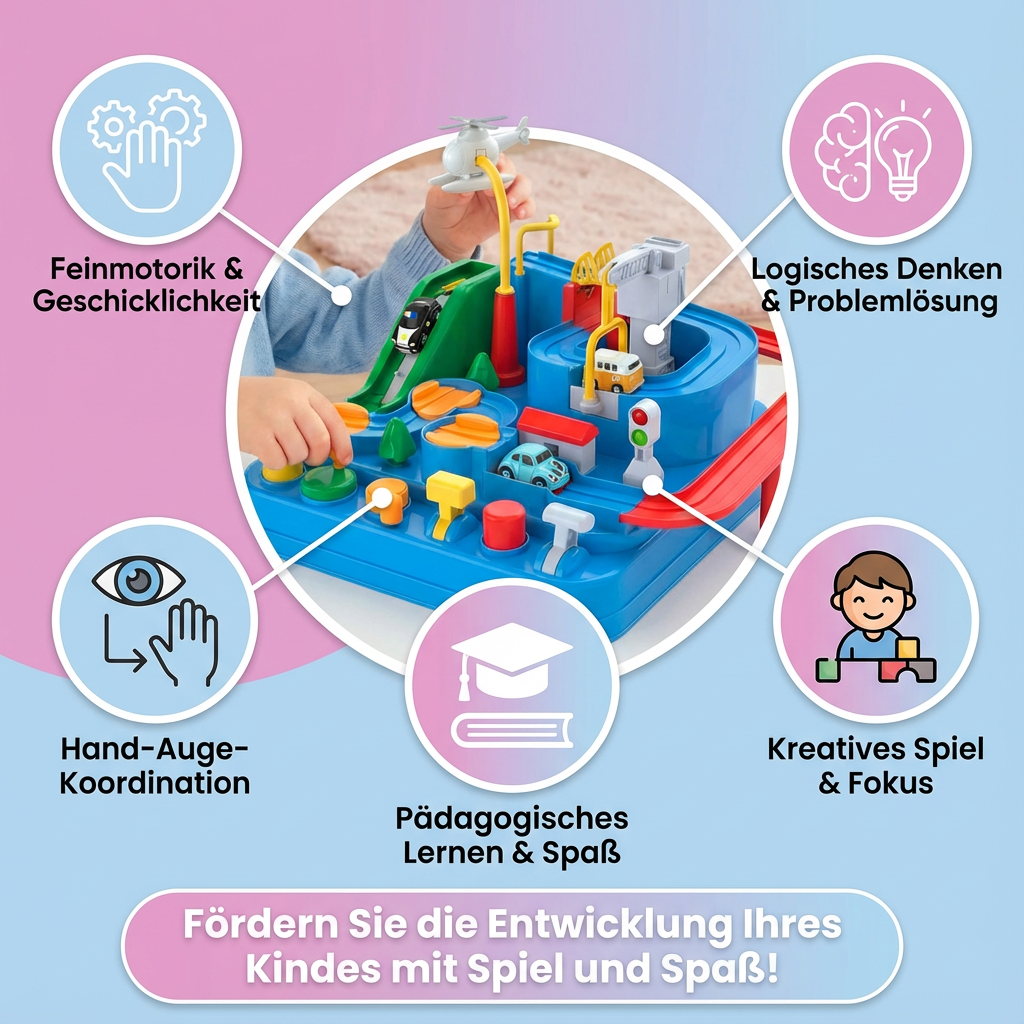 Pädagogisches Fahrzeug Geschicklichkeitsspiel für Kinder