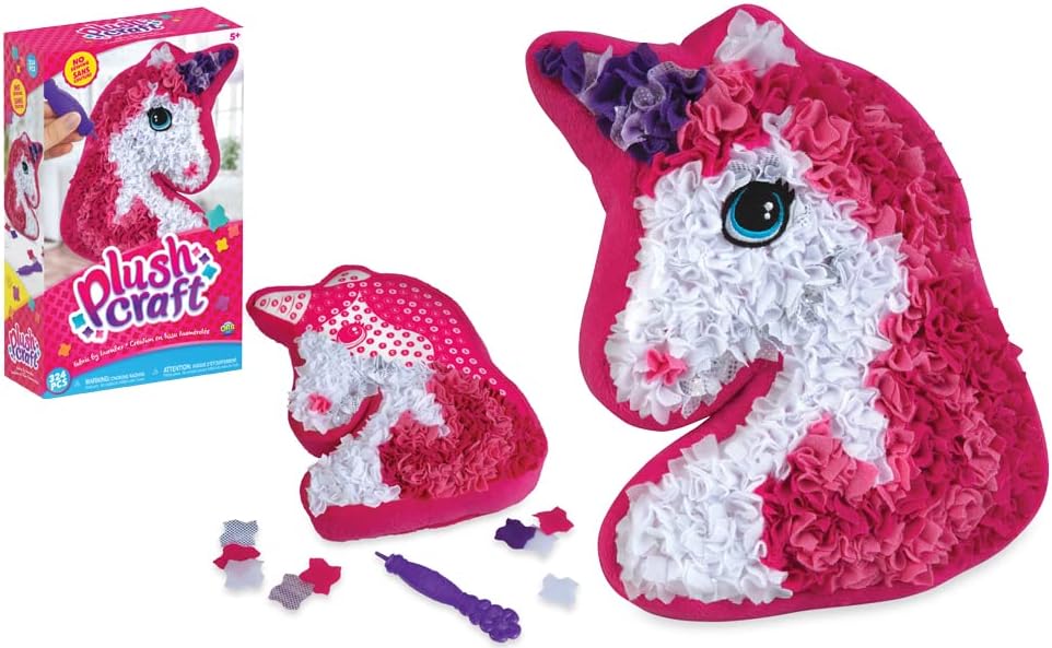 Kuschelweiches Einhorn-Kissen mit Plüscheffekt
