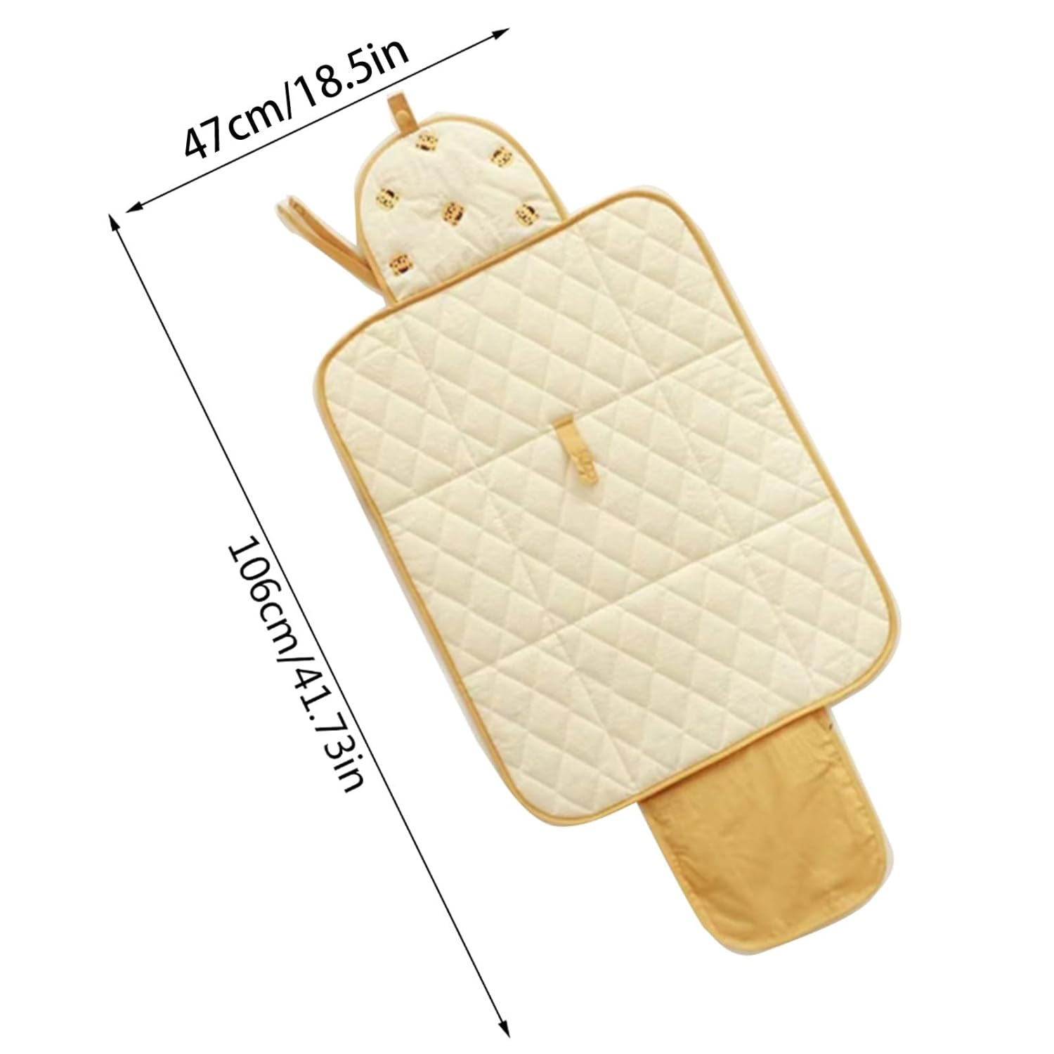 Wickelunterlage für unterwegs – Faltbare Baby Wickelmatte mit Bärchenmotiv