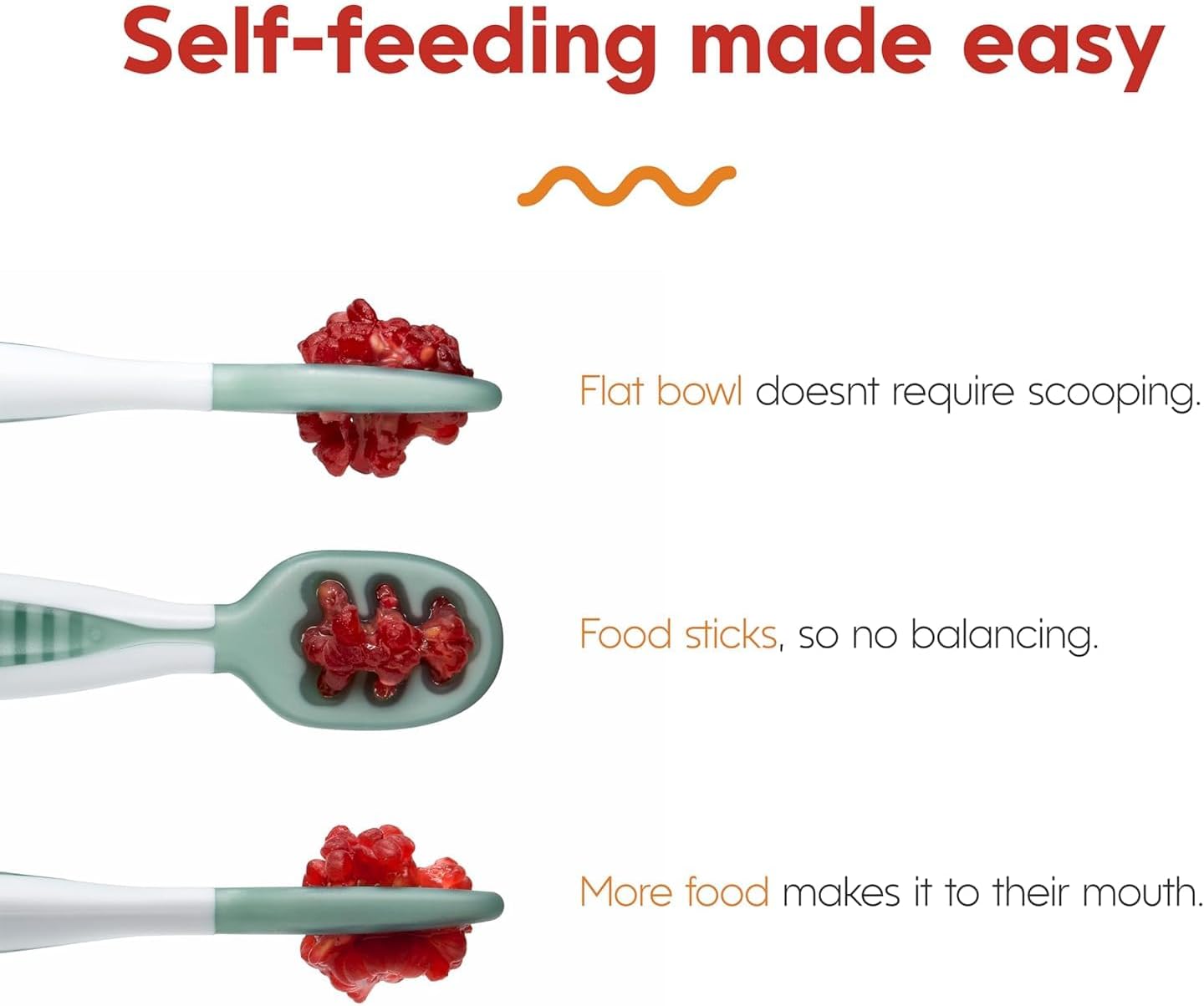 Baby Lernlöffel Set – Selbstlern-Besteck für Babys