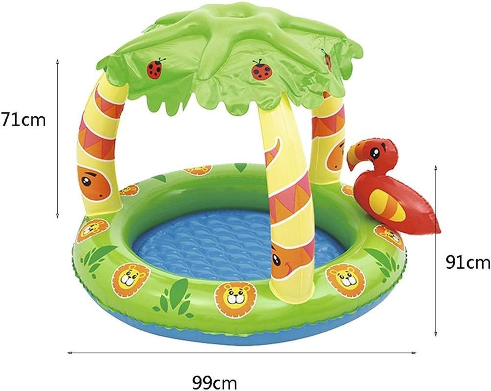 Aufblasbares Baby Planschbecken mit Sonnendach