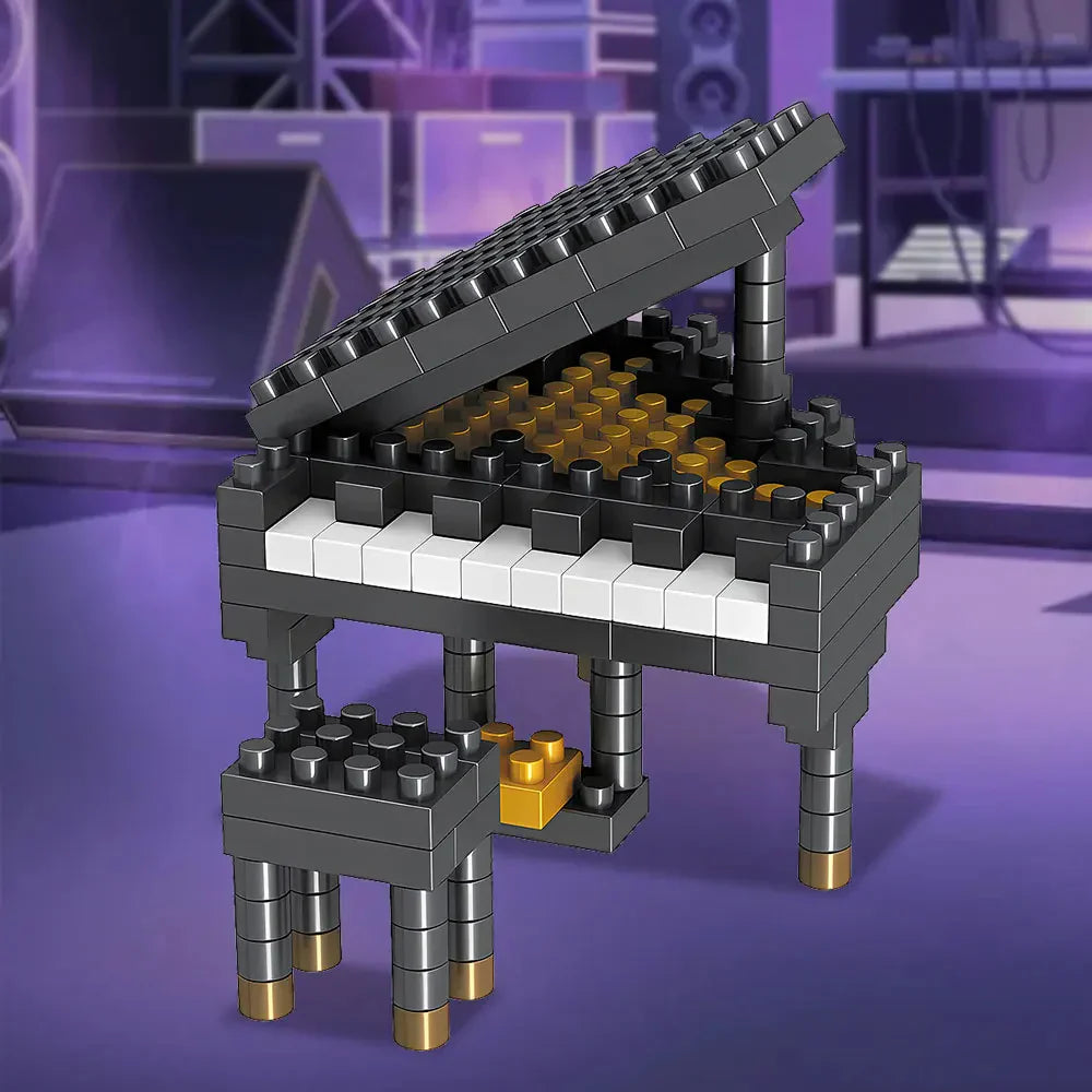 DIY Miniatur-Musikinstrument aus Bausteinen – Sammlerset