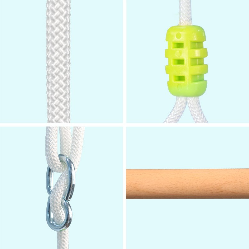 Baby Hängesessel – Weicher Kinderhängesessel mit Holzrahmen und Kissen