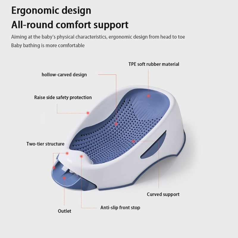 Ergonomischer Baby-Badewannen-Sitz für Neugeborene