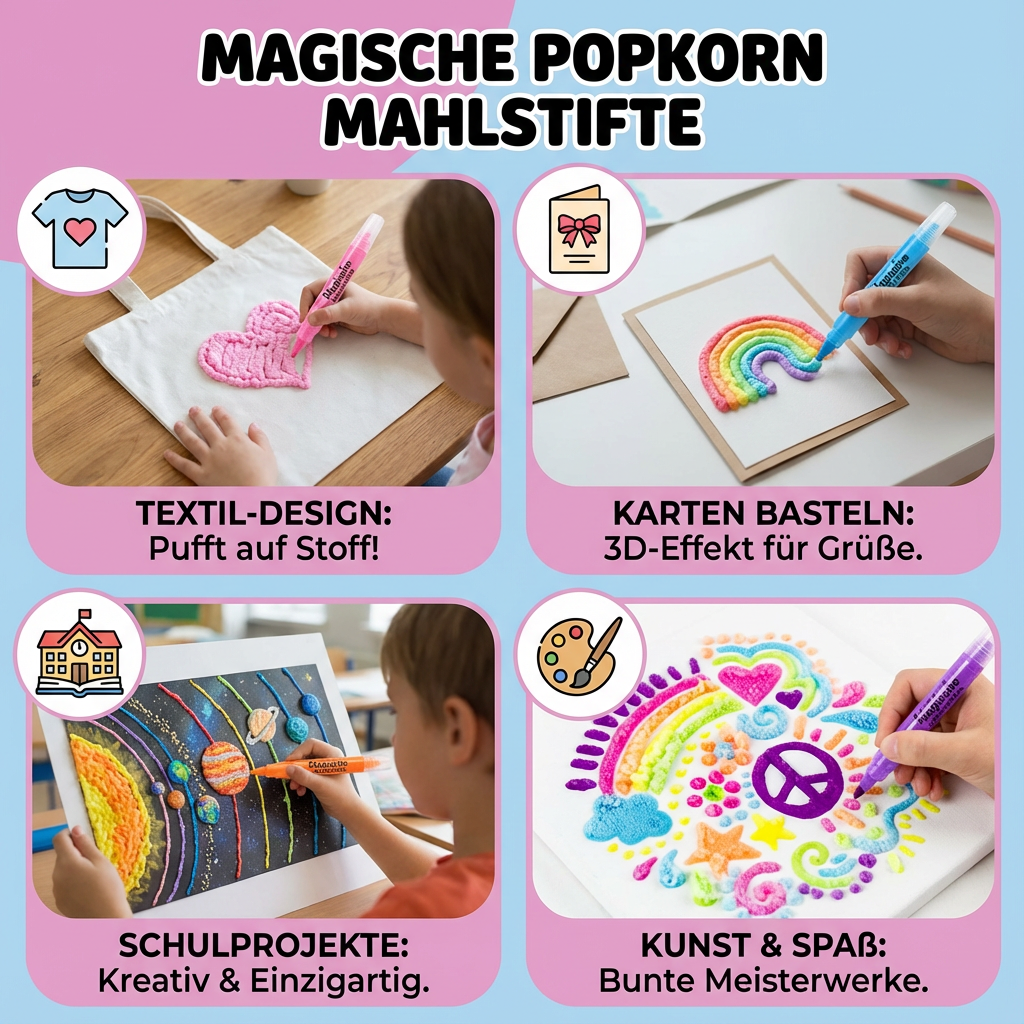 Magische Popkorn Mahlstifte