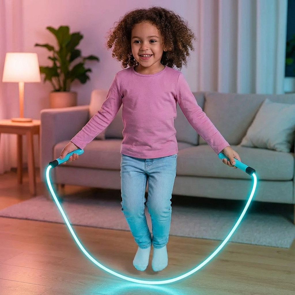 Leuchtendes Springseil