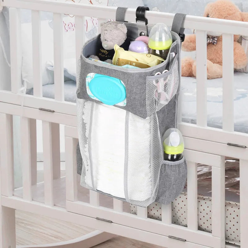 Windelorganizer für Babybett – Hängender Wickeltisch-Organizer