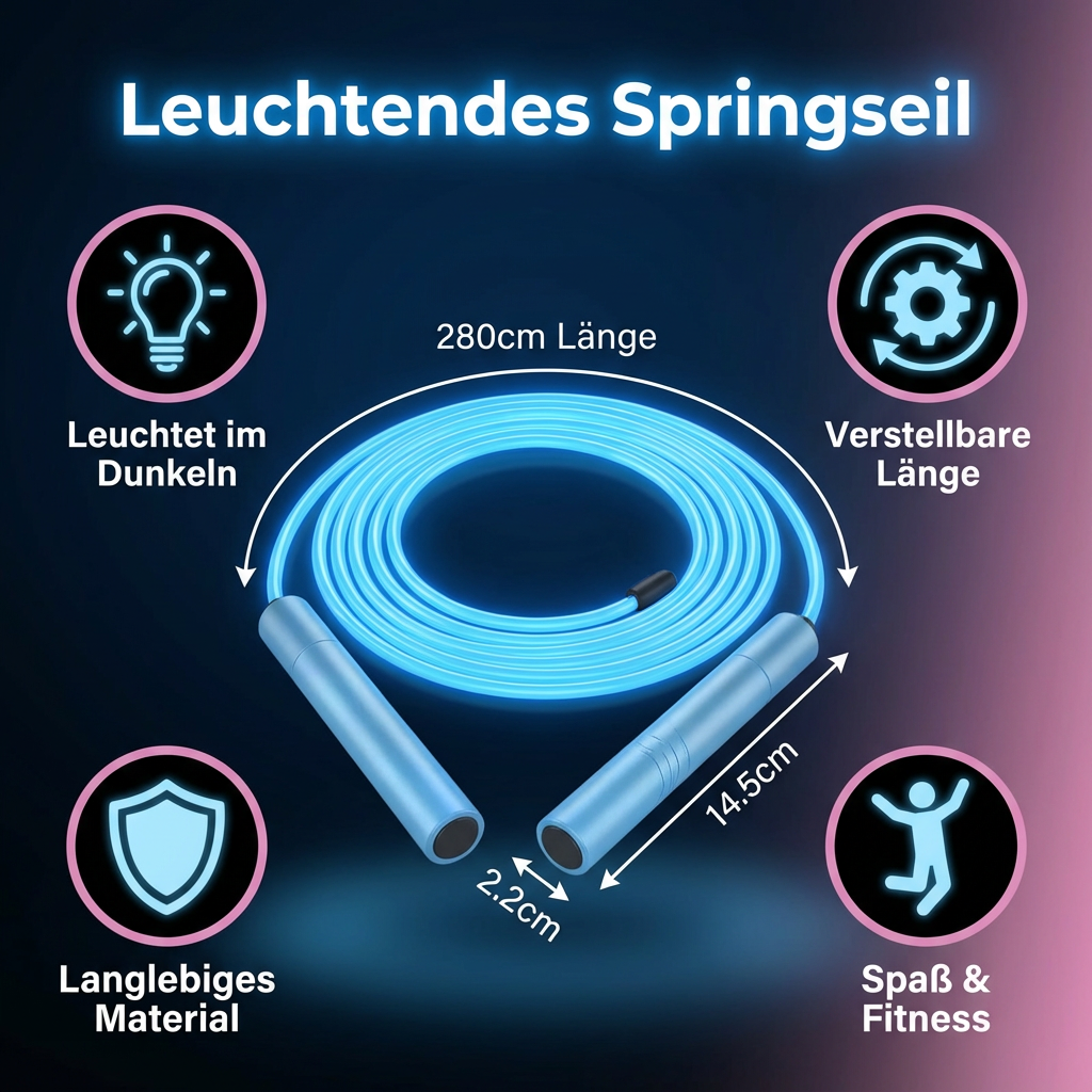 Leuchtendes Springseil