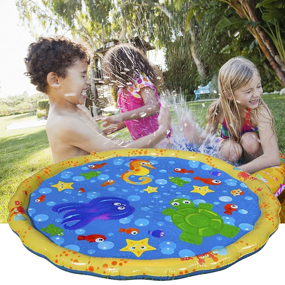 Wasserspielmatte für Kinder – Spritzmatte für Garten & Sommer-Spaß