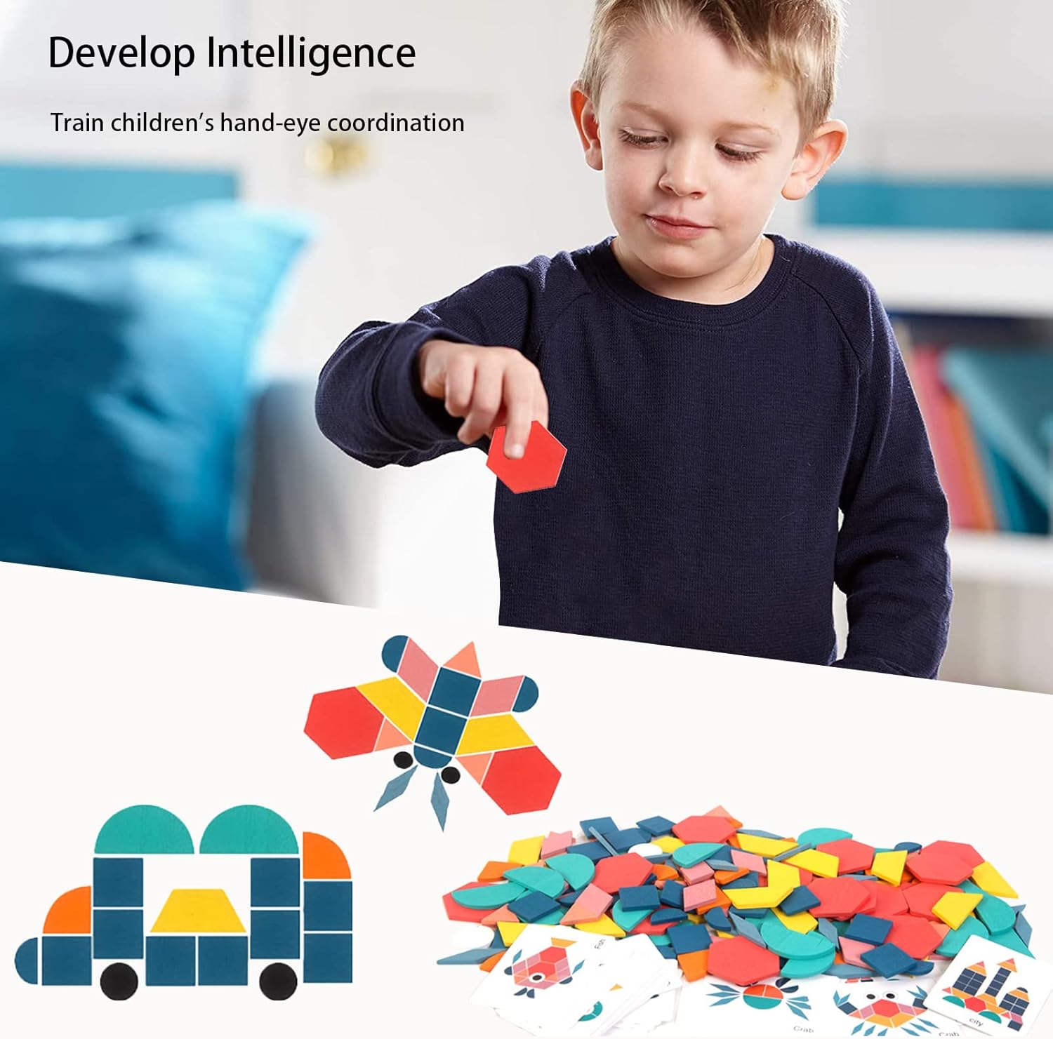 Entfalten Sie Ihre Kreativität - Geometrisches Formenpuzzle