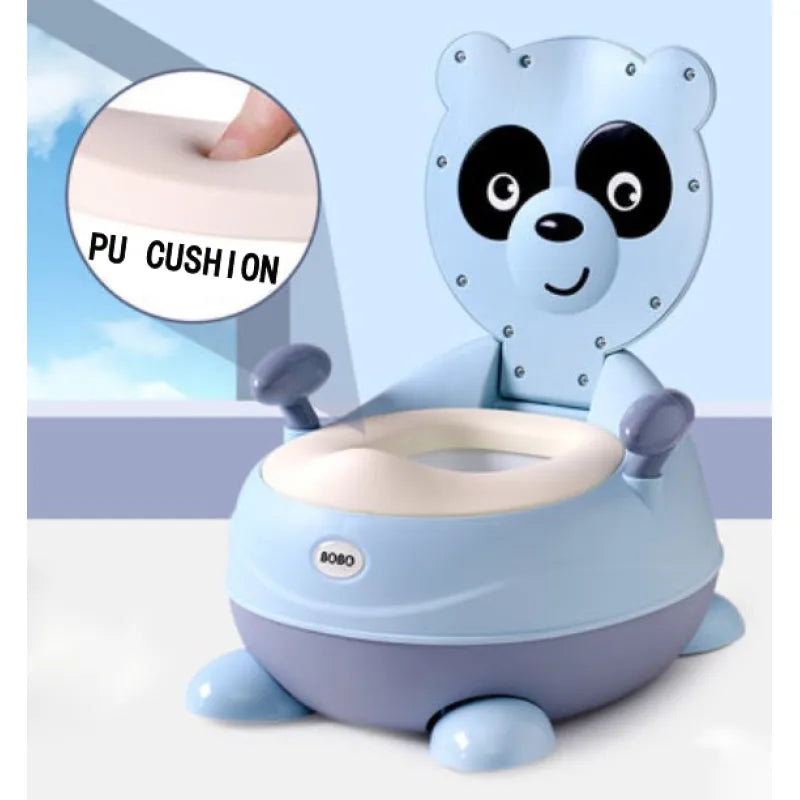 Töpfchenstuhl für Kinder in Pandaform – Weiches Baby Töpfchen mit PU-Sitz