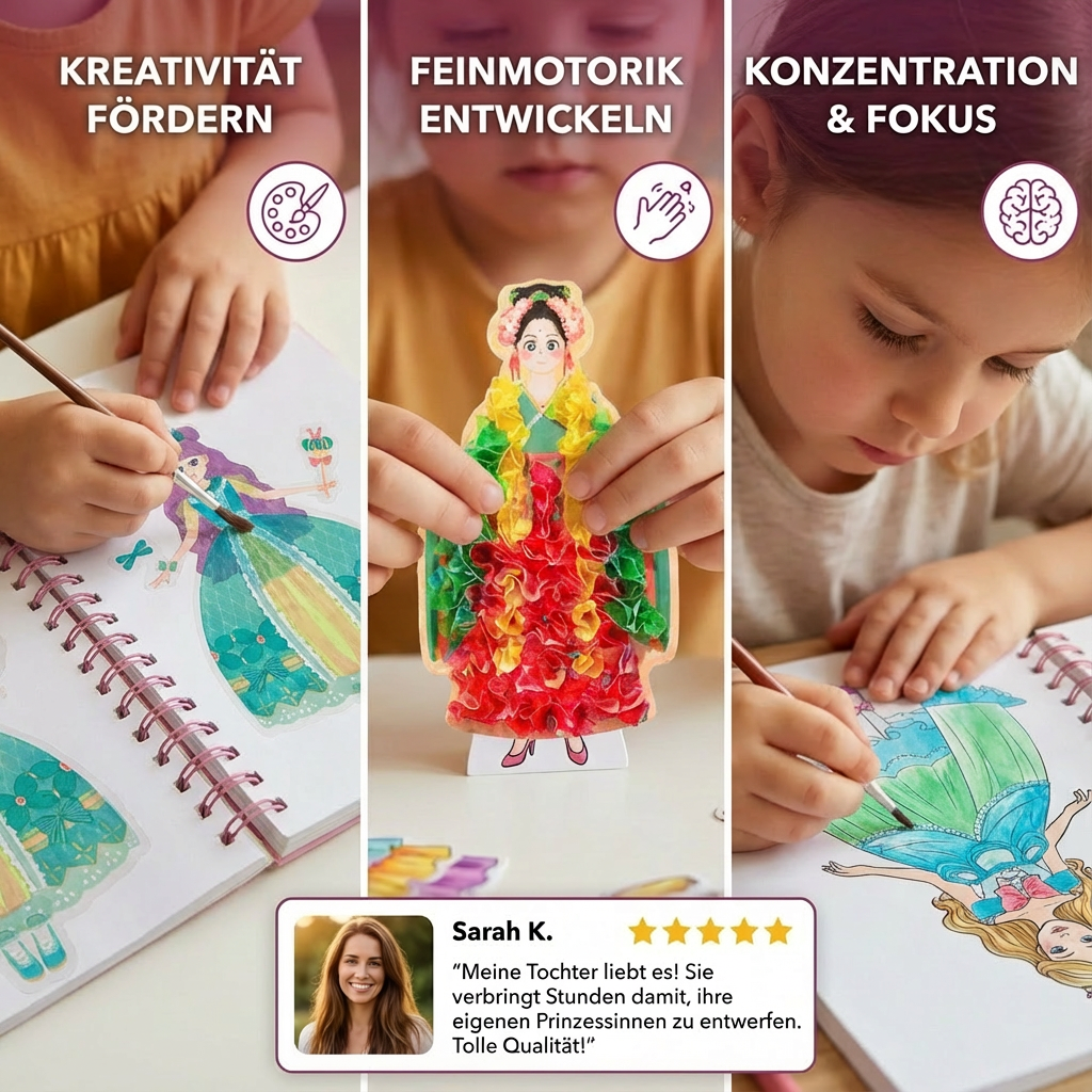 Prinzessinnen Mal und Bastelbuch