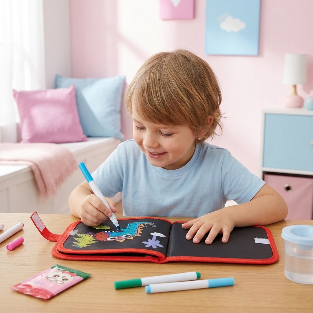 Tragbares Wiederverwendbares Malbuch für Kinder