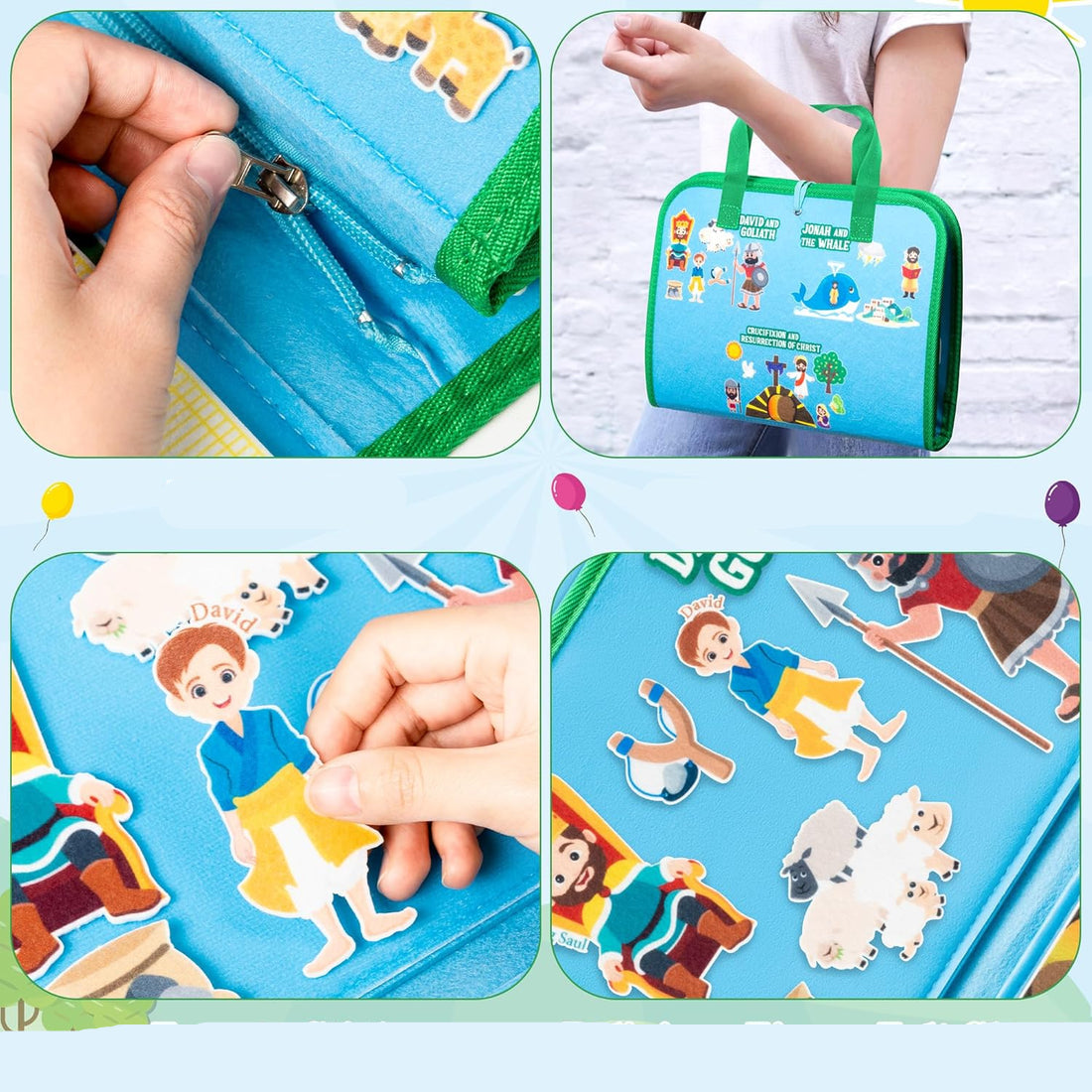 Montessori Bibel Geschichten Filz Buch