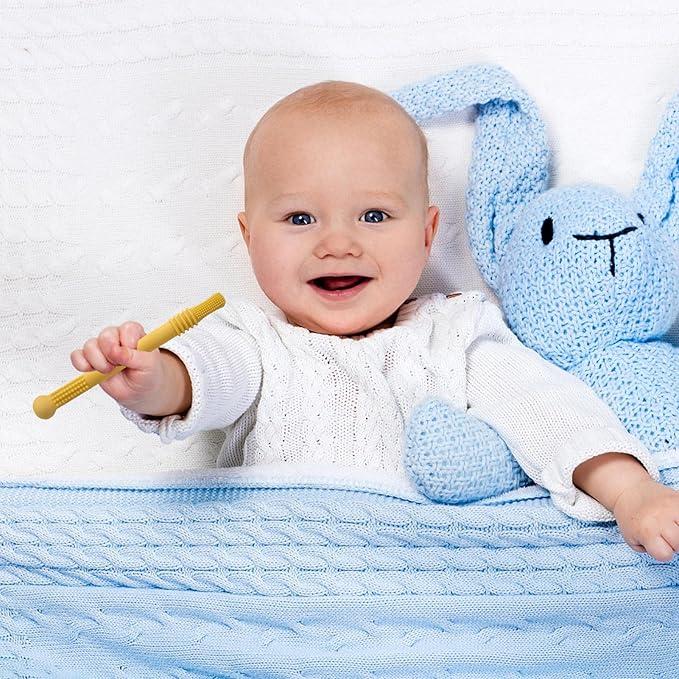 Beißröhrchen für Babys – Wiederverwendbar Silikon Zahnungshilf