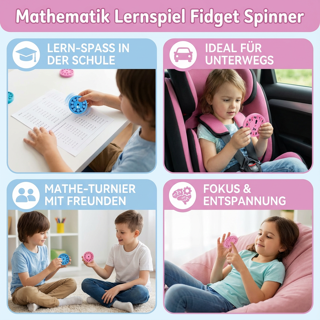 Mathematik Lernspiel Fidget Spinner