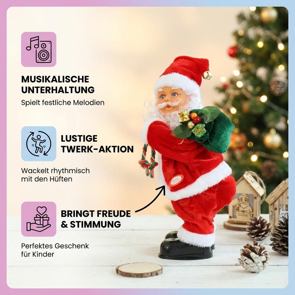 Twerkender Weihnachtsmann – Spielzeug für Kinder