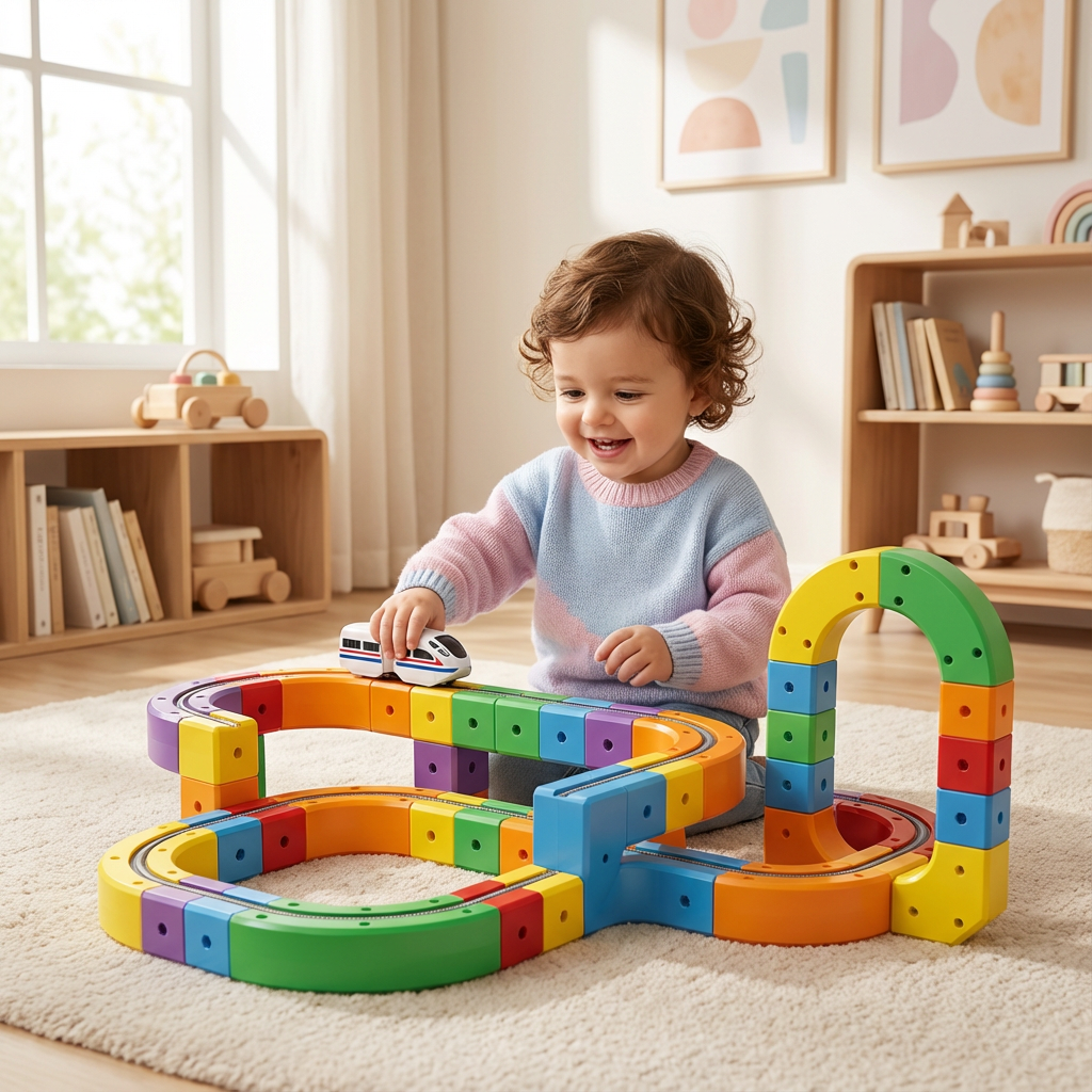 Magische Würfel Schienen Bahn Kinderspielzeug