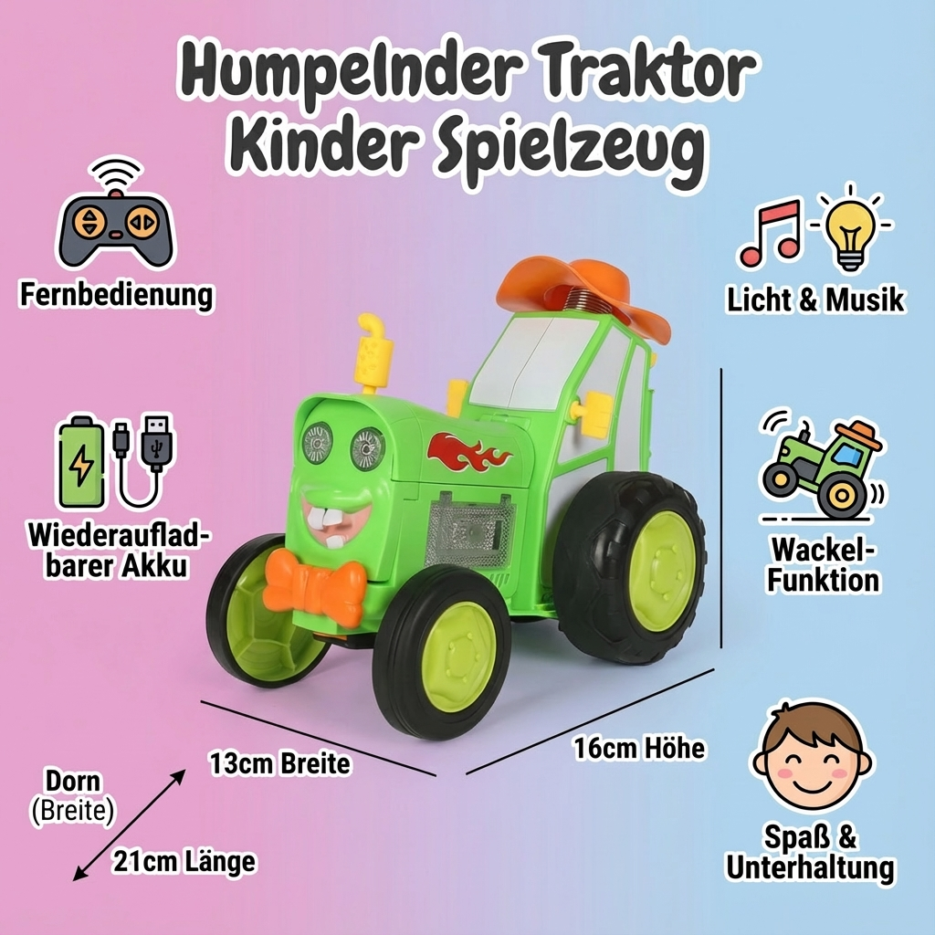 Humpelnder Traktor Kinder Spielzeug