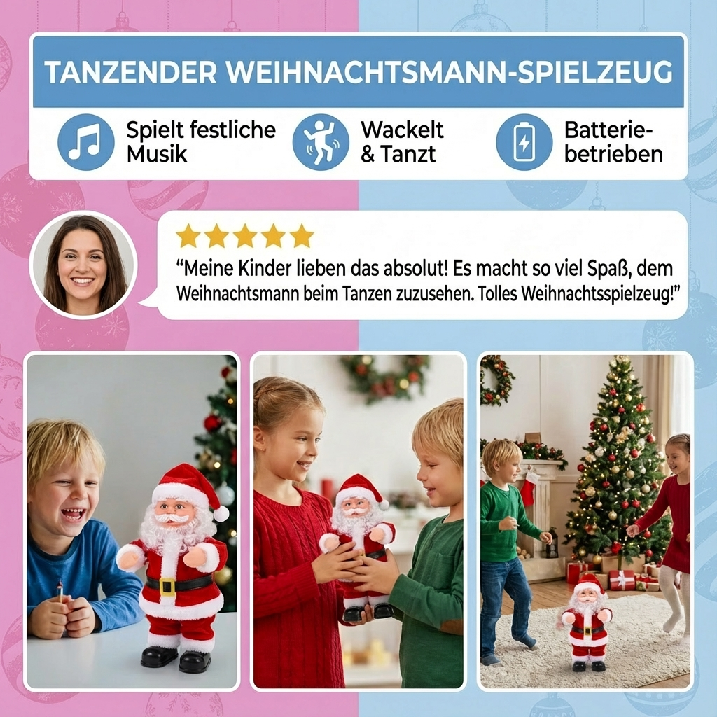 Twerkender Weihnachtsmann – Spielzeug für Kinder