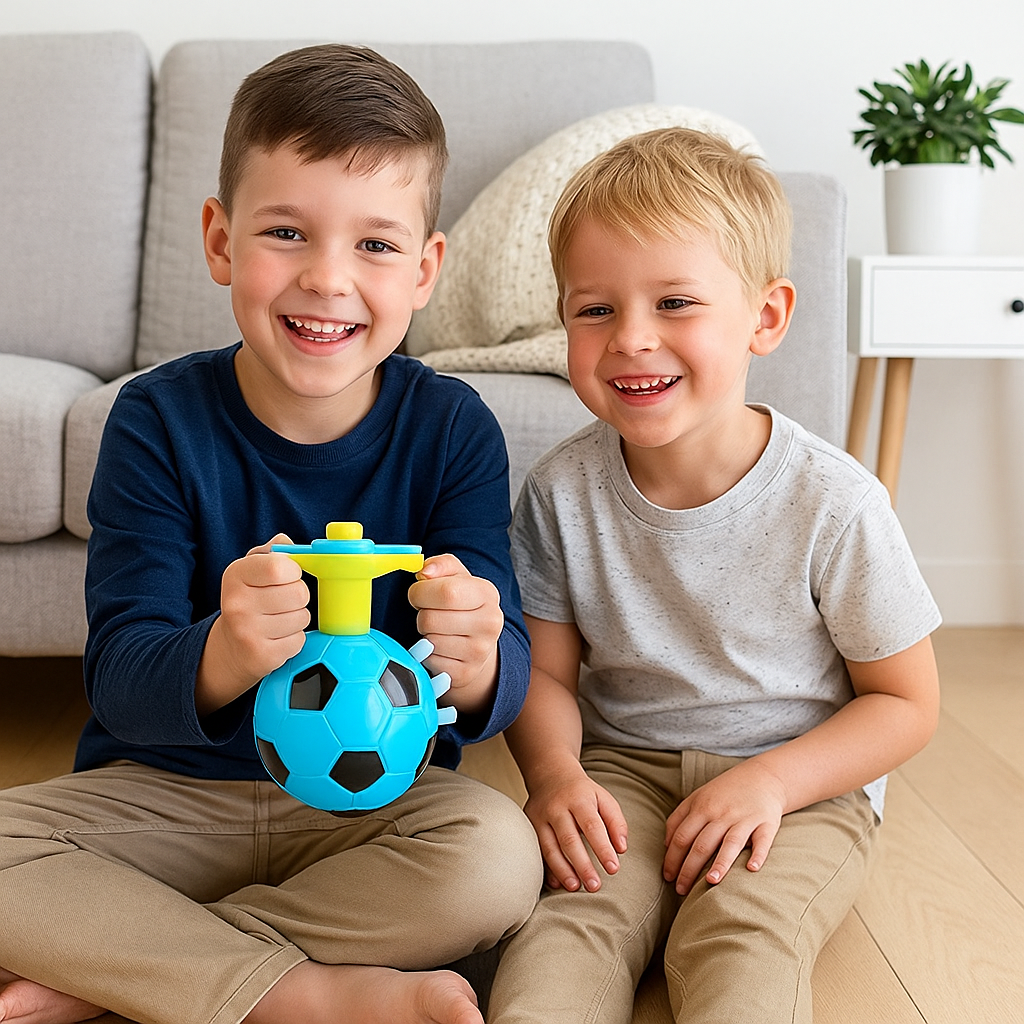 Leuchtender LED Fußball Kreisel