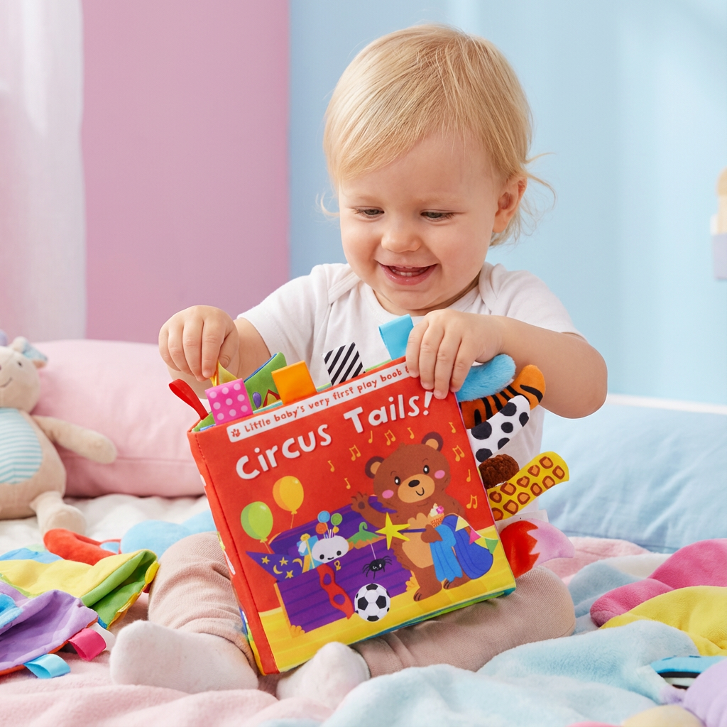 Sensorisches Knister Geschichten Buch für Kleinkinder