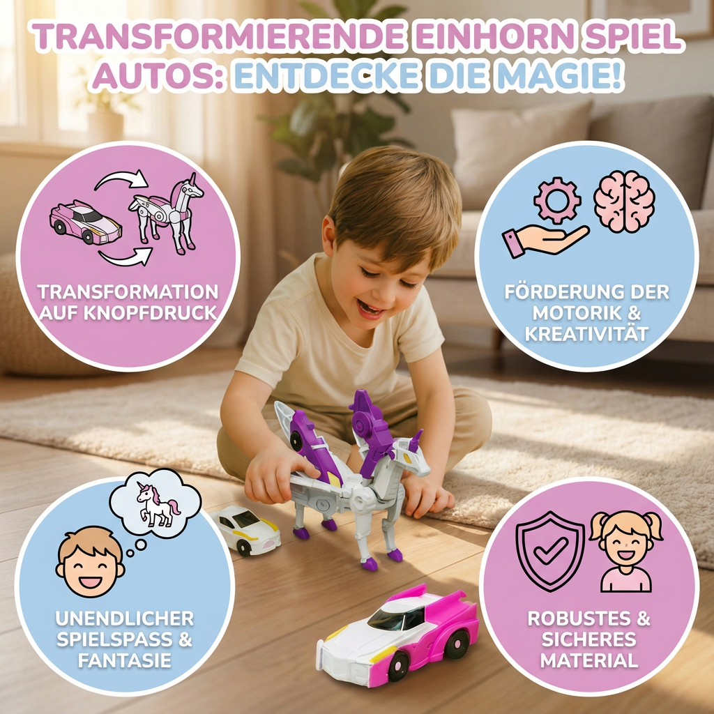 Transformierende Einhorn Spiel Autos