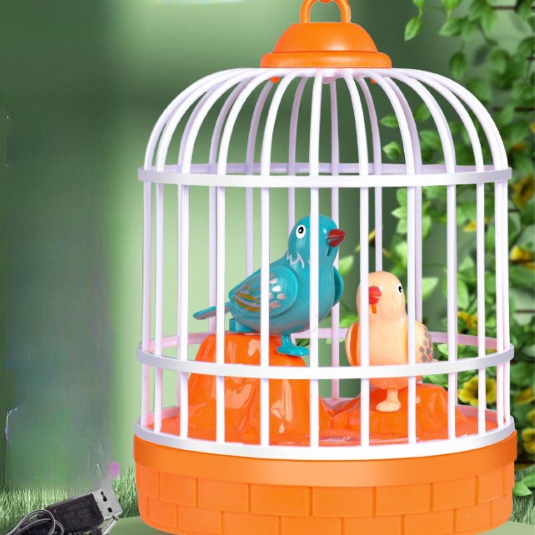 Sprechende Vögel im Käfig Kinder Spielzeug