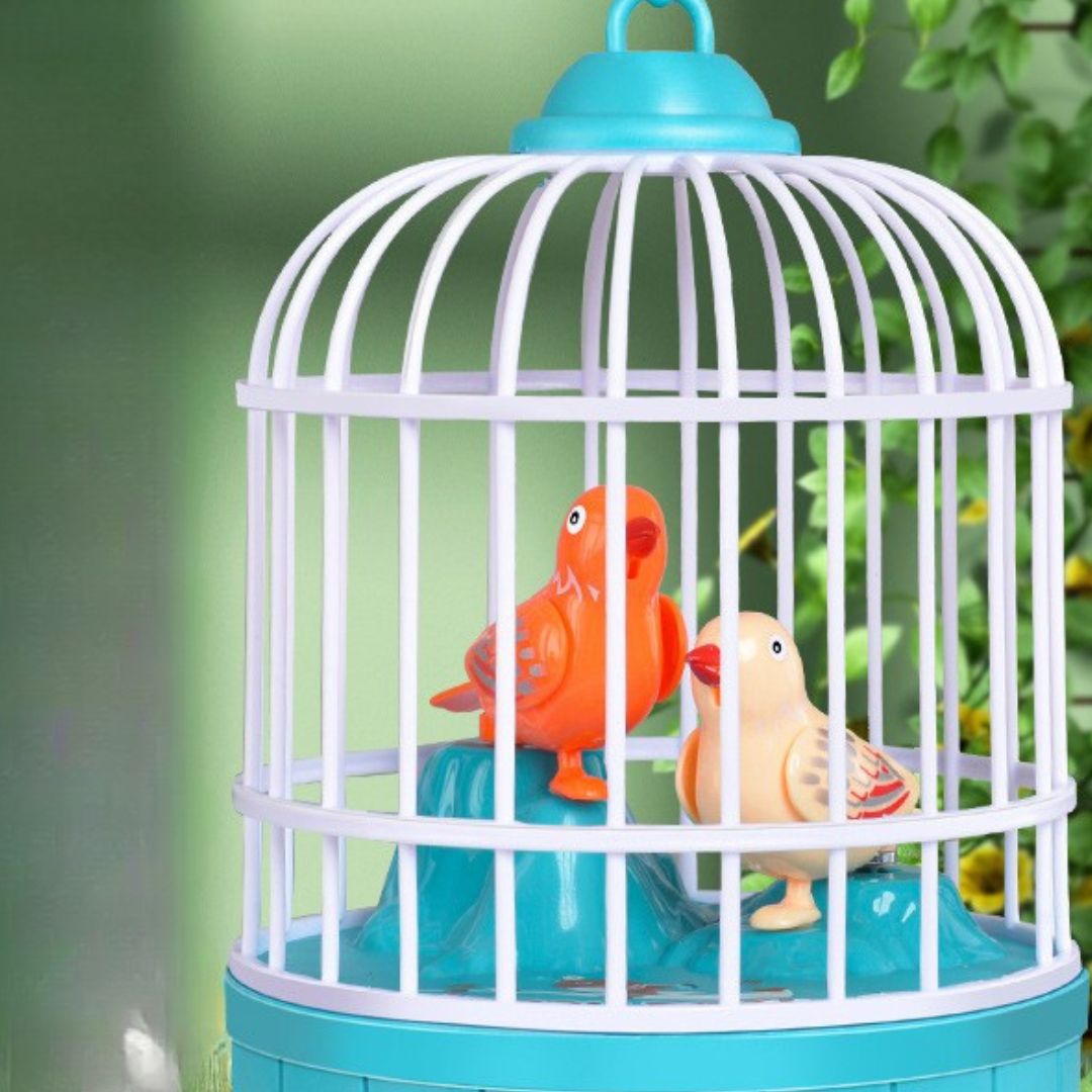 Sprechende Vögel im Käfig Kinder Spielzeug