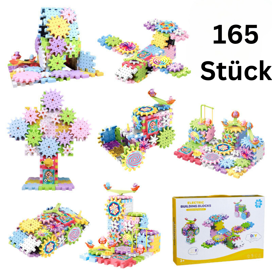 Rotierendes Montessori Zahnrad-Baustein Spielzeug