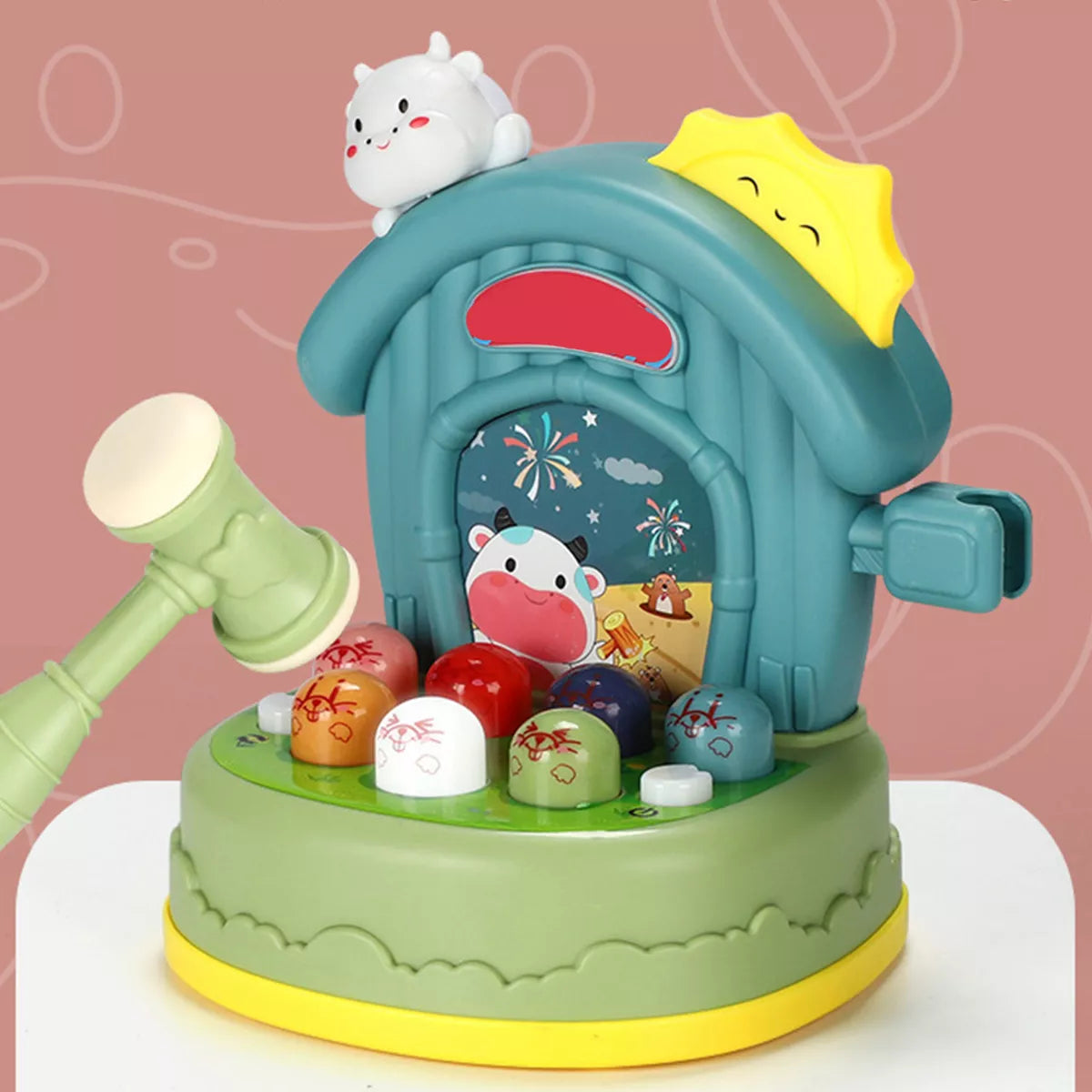 Interaktives Kinderhammer-Spiel – Bunte Tier- und Geräusch-Effekte Mit Musik und Rhythmus