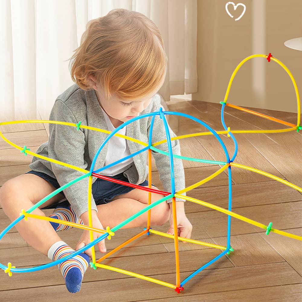 Kreatives Stangenbauset für Kinder