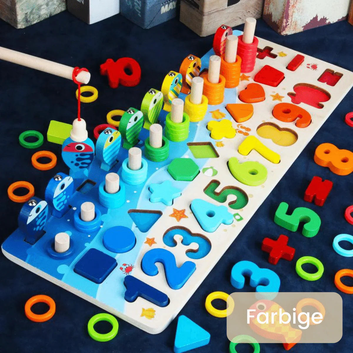 Förderung von Fähigkeiten - Montessori-Holzspielbrett