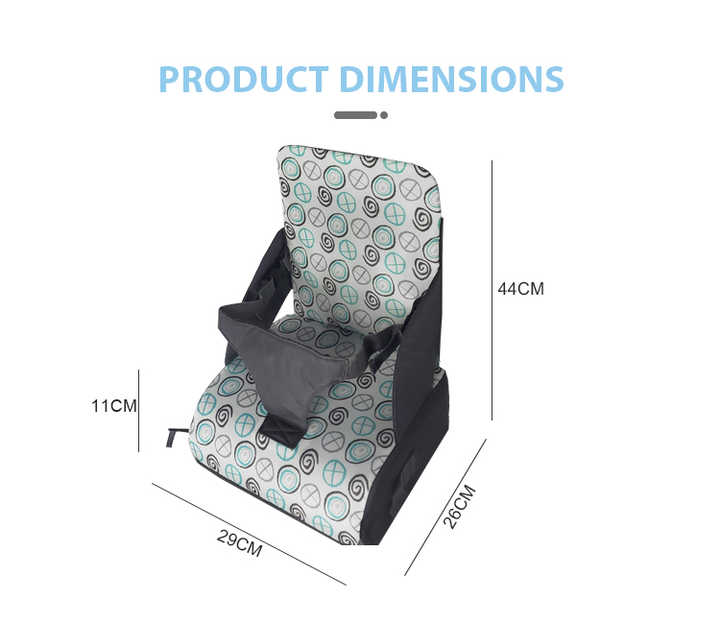 Reise Hochstuhl für Babys – Tragbarer Sitzerhöher mit Gurt & Umhängetasche