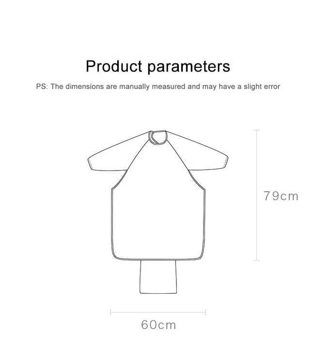 Baby Lätzchen mit Ärmeln – Wasserdichtes Kinderessen Lätzchen