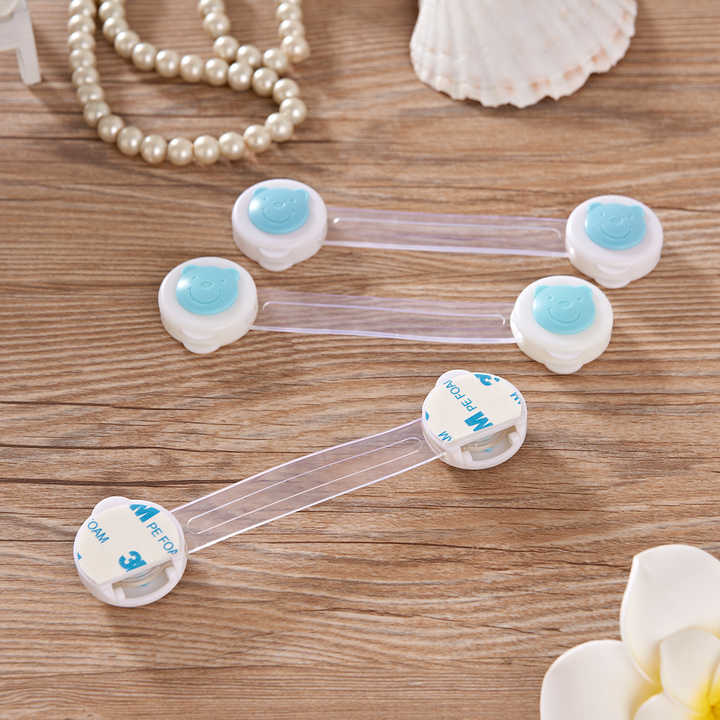 Kindersicherung für Schränke – Selbstklebender Möbel-Sicherheitsriegel