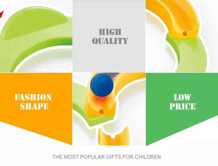 Interaktives Balance- und Geschicklichkeitsspiel mit Kugelbahn