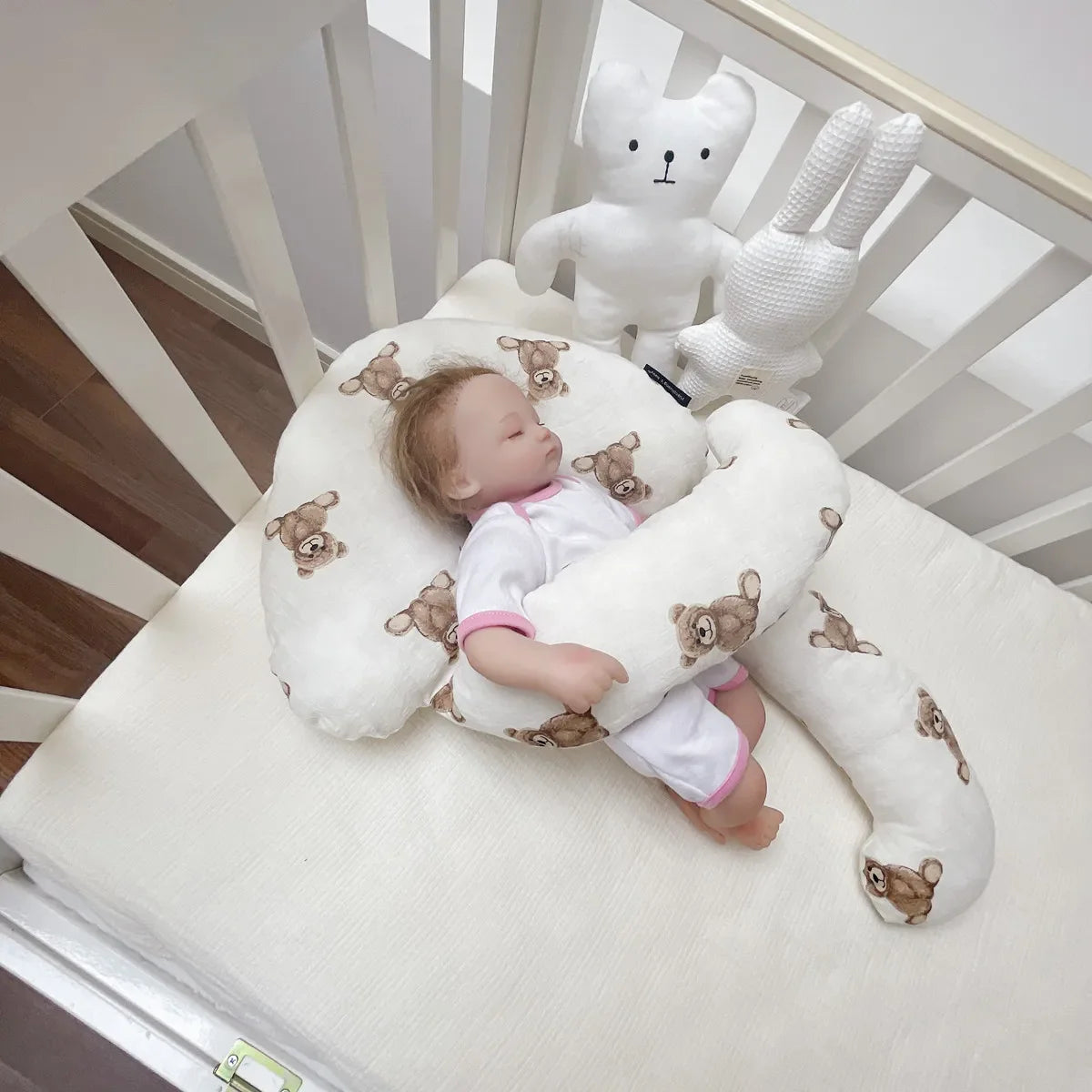 Baby Lagerungskissen mit Kopfstütze – Ergonomisches Stützkissen für Babys