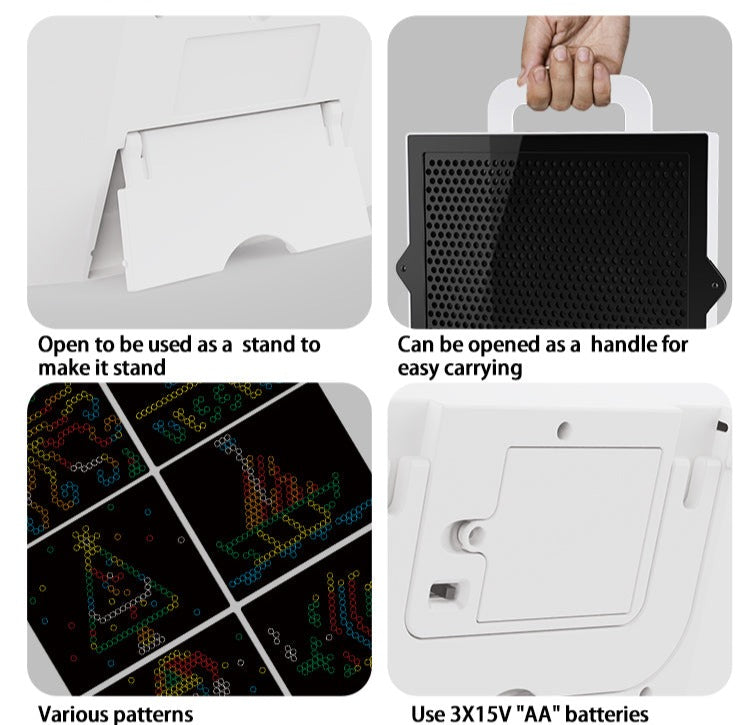 Kreatives Leuchtspiel – Magisches Lichtstecker Set