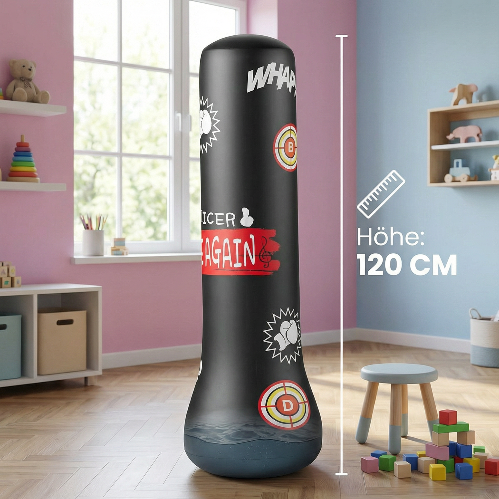 Aufblasbarer Kinder-Boxsack mit Wasserbefüllung