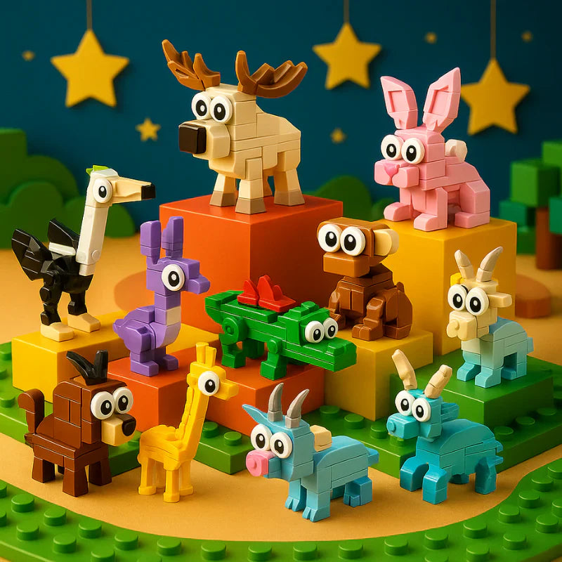 Kreatives Tiere Baustein Set