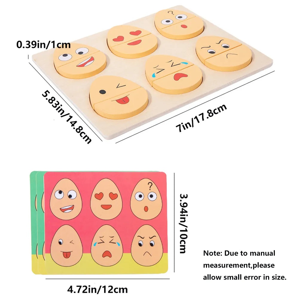 Lernspielzeug Für Kinder – Emotionspuzzle Mit Gesichtsausdrücken