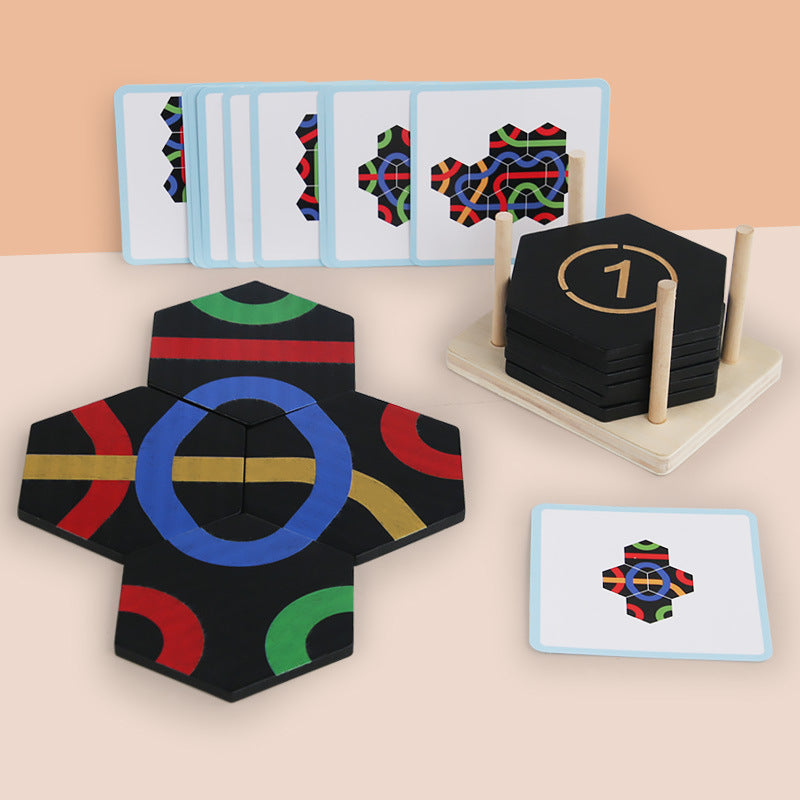 PfadPuzzle - Pädagogisches Weg Finder Lern- und Familien Spiel