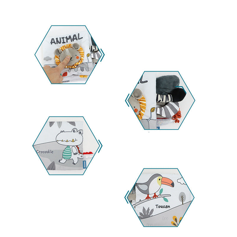 Sensorisches Plüschtier Spielbuch für Kinder