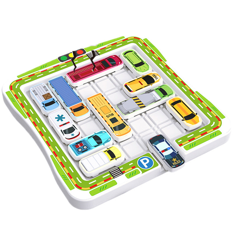 Logisches Denken - Auto Parkplatz Rätsel Spielzeug für Kinder