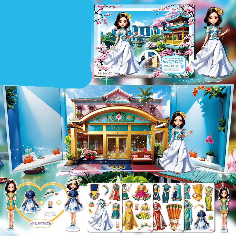 Faltbare Mode Botique Spielbuch