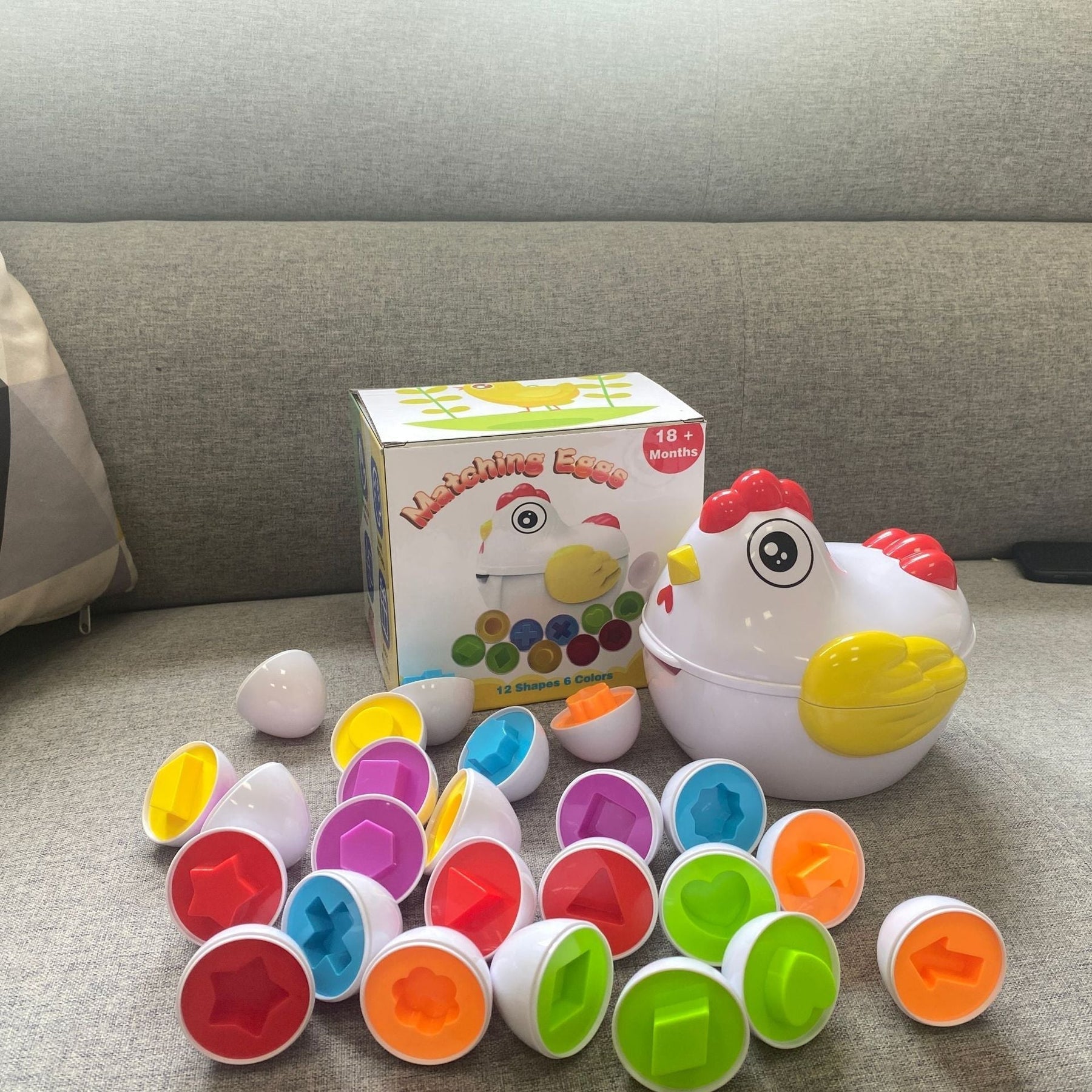 Farbenfrohes und Lernförderndes Eier-Set