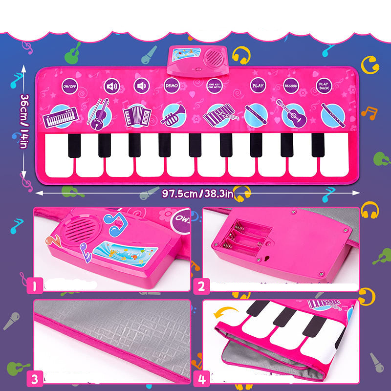 Musikalische Piano Spielmatte